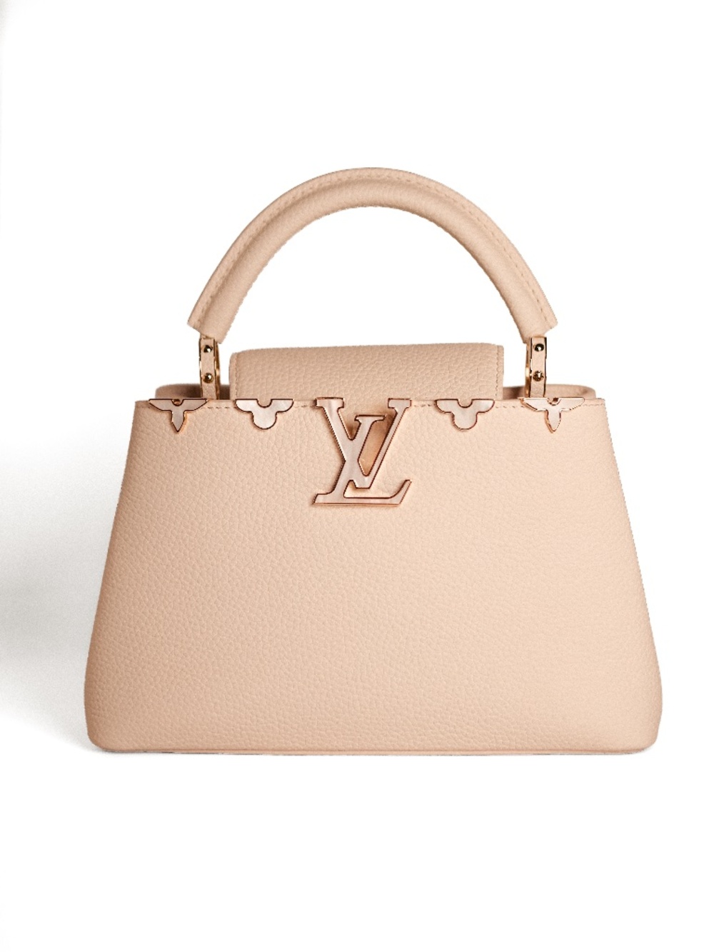 NWT Louis Vuitton Capucines BB Shoulder Bag Handbag Quartz Taurillon Leather